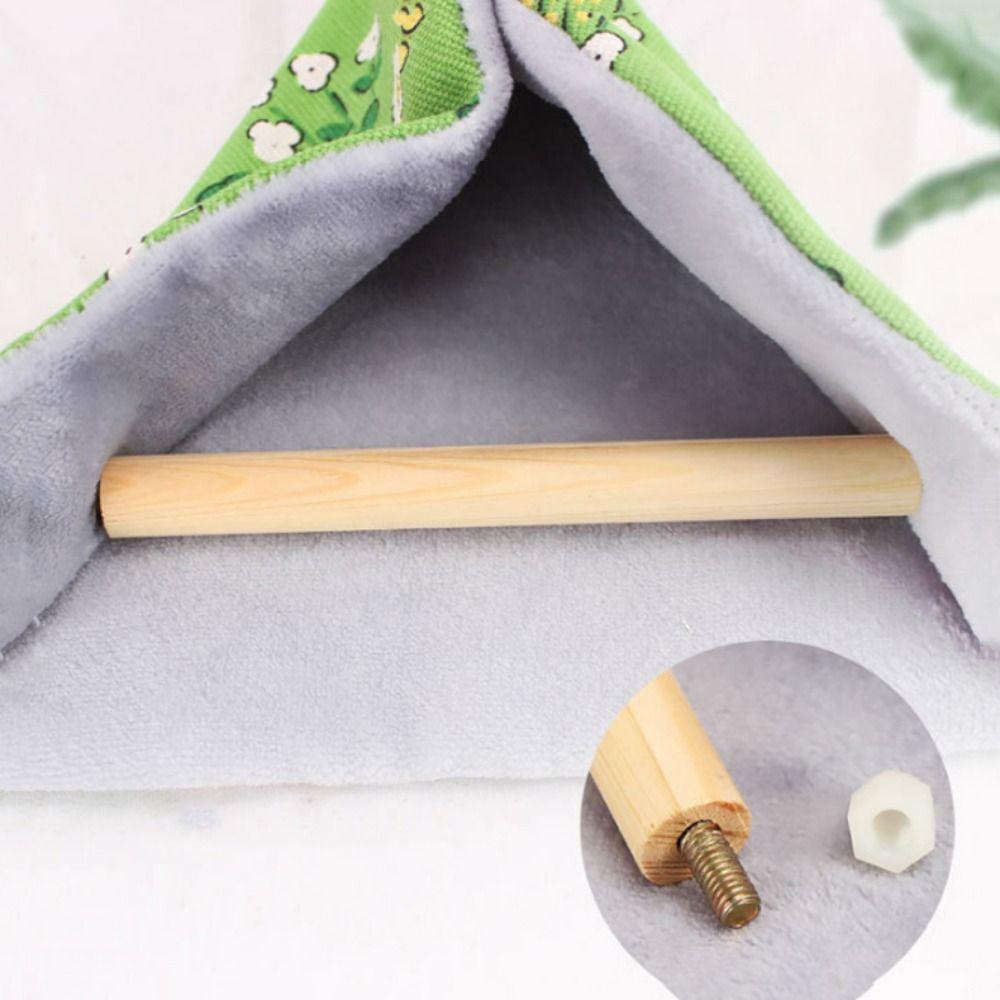 Cartoon Print Hanging Bird Tent Soft Bird Swing Bed Cute Bird Hammock  for Bird Cage