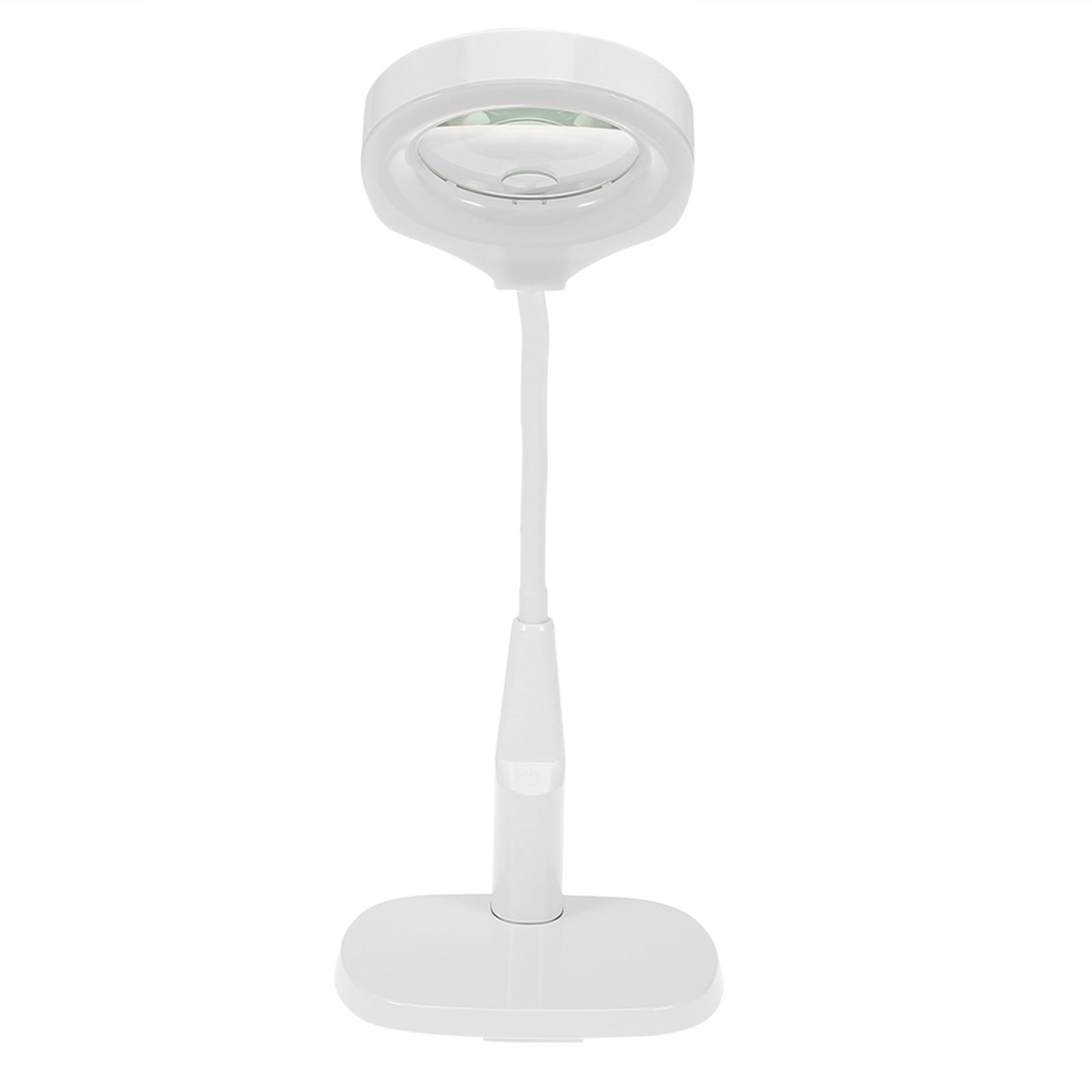 

3x 8x Світлодіодна лампа-лупа з затискачем Настільна лупа з підсвічуванням Косметичний татуаж Манікюр US Plug