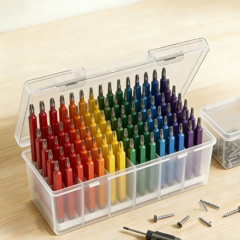 Functional Plastic Tool Organizers Tool Box With Removable Dividers Holder Case Perfect For Travel Work Or Home Use