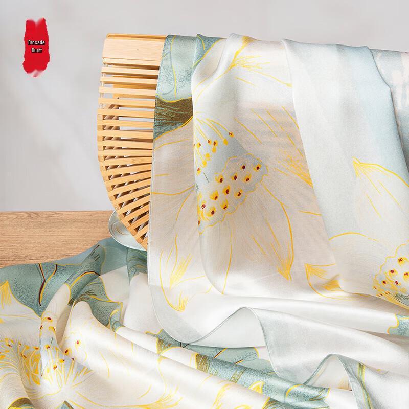 Woven Silk Printed Long Scarf