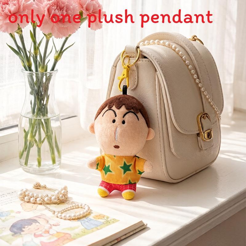 Crayon Shinchan Plush Keychain With Polyester Filling For Kids And Teens
