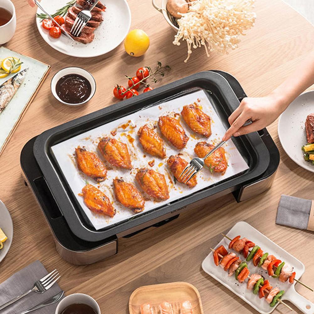 100pcs Non-Stick Parchment Greaseproof Paper Baking Paper Buffet Barbecue