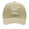 PAPY Vintage for Unisex  Women  Adjustable Snapback Look Je Suis Un Pappy Print Outdoor Fishing  Sandwich Baseball Cap