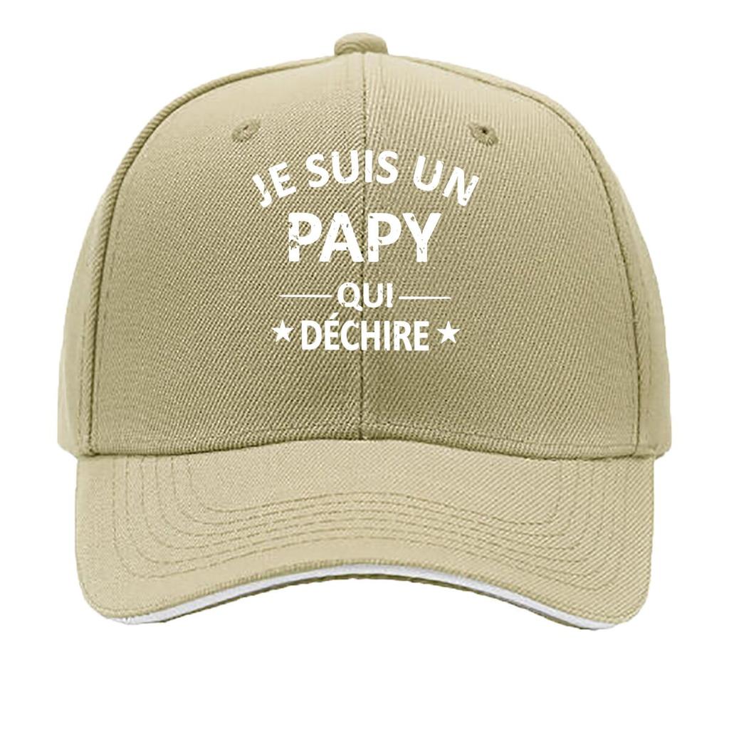 PAPY Vintage for Unisex Women Adjustable Snapback Look Je Suis Un Pappy Print Outdoor Fishing Sandwich Baseball Cap