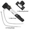 Bicycle Bike Cycling Tyre Air Pump Portable Aluminum Alloy Mini Inflator