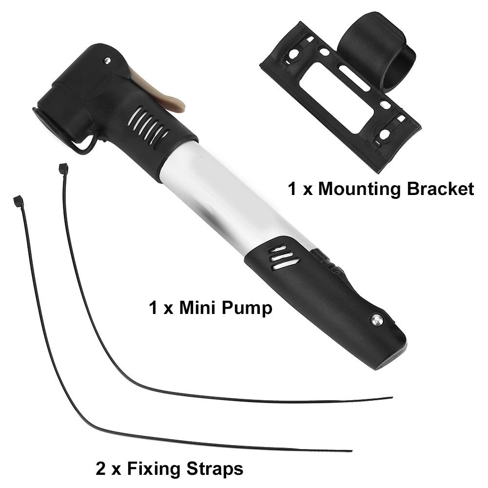 Bicycle Bike Cycling Tyre Air Pump Portable Aluminum Alloy Mini Inflator