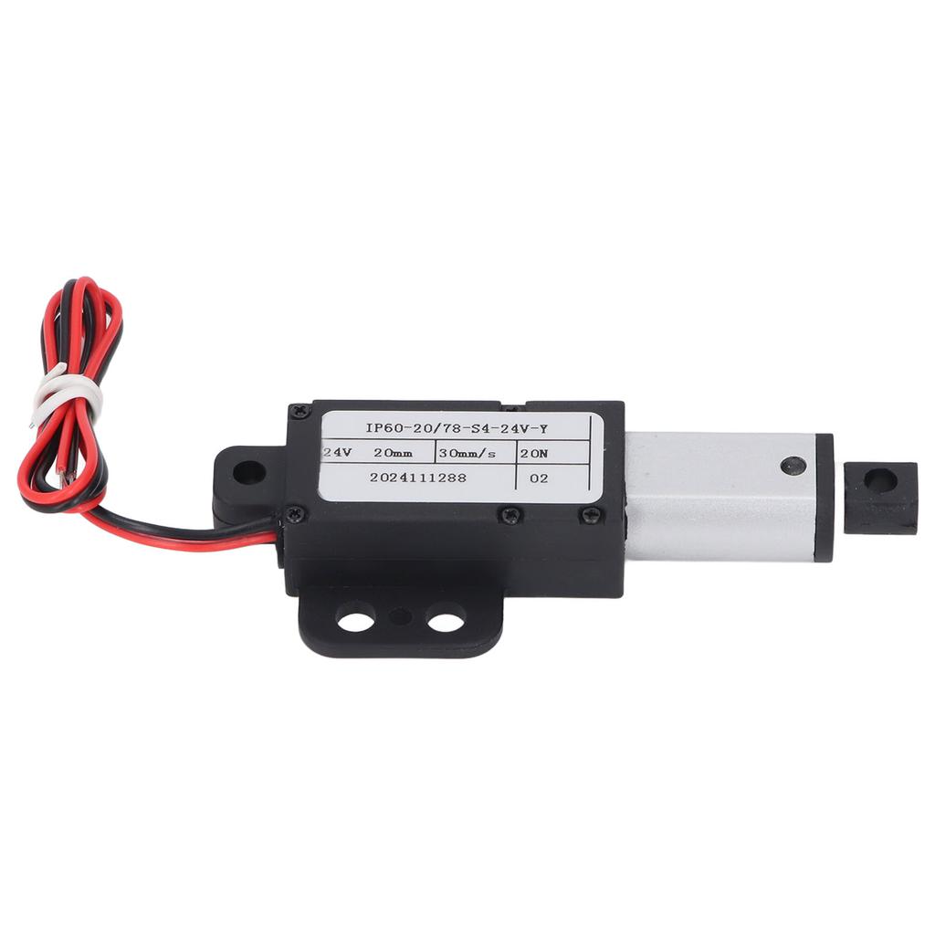 Mini elektrický lineární aktuátor 24V 20mm zdvih 20N 30mms Vodotěsný lineární aktuátor pro stroje