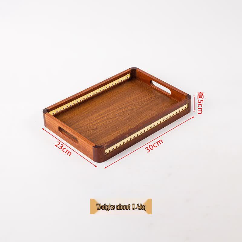Wooden Rectangular Tea Tray