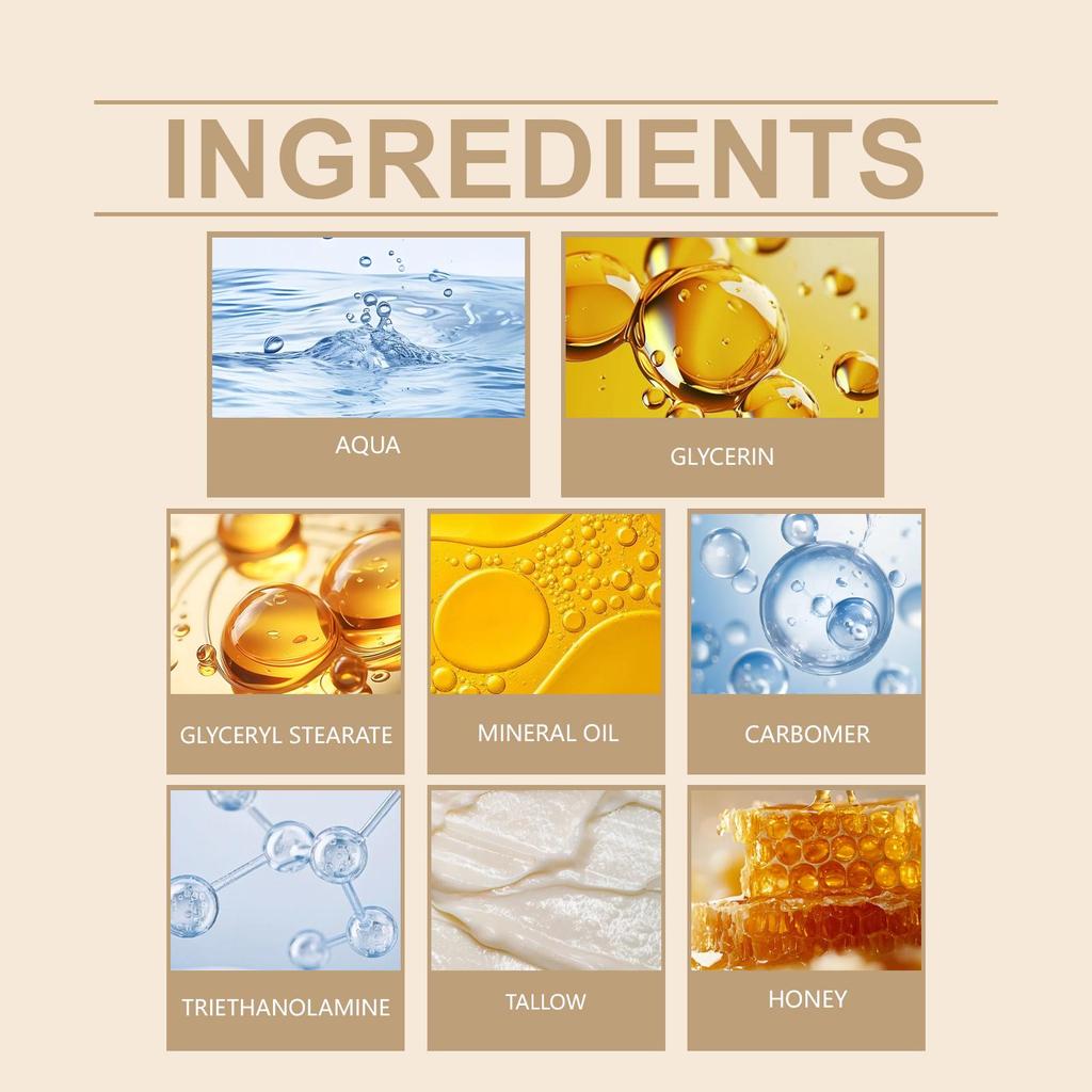 WoodSleep Shea Butter & Honey Skin Moisturizing Cream Hydrating & Nourishing Cream for Dry Skin to Improve Skin Texture 60g