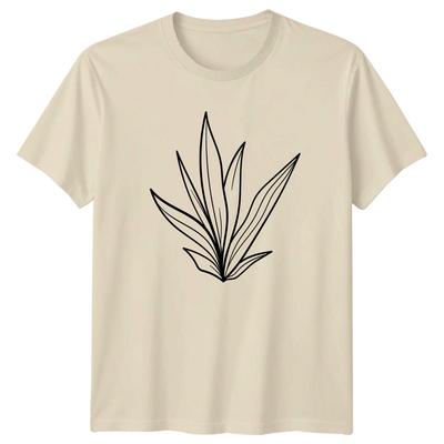 Minimalist Plant Leaf Design TShirt Botanical Nature Birthday Gift