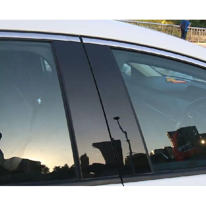 Black Glossy Window Center B Pillar Cover For Lexus NX 200t 300 300h 2015-2021