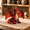 Handgemachte Tier-Nähsets Fliegender Drache Patchwork DIY-Set Sammlung, Set, Werkzeuge zur Entwicklung praktischer Fähigkeiten Kunst für Erwachsene Anfänger, Kreatives Geschenk