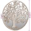 Vidaxl Lustro Ogrodowe, Kolor Piaskowy 40X2,5 Cm, Okrągła Żelazna Rama