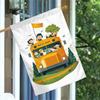 1pc School Bus Garden Flag Garden Decor Double Sided, Home Decor, Yard Decor, Decor, Lawn Decor, Flag Only (25), Yard Decoration, Seasonal Decor, Fes