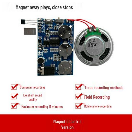 Greeting Card Music Module: Voice Recording for Birthday, Thanksgiving, Christmas, DIY Creative Chip.
