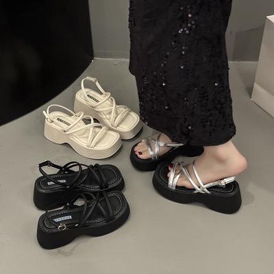 Casual Thick Sole Slope Heel Sandals