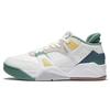 Li Ning Abriebfeste Niedrige Vintage Basketballschuhe Damen Weiß Grün AGBS032-2