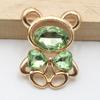10pcs25 * 30MM Fashionable And Cute Alloy Teddy Bear DIY Accessories Hair Accessories Cartoon Phone Case Hole Shoe Accessories