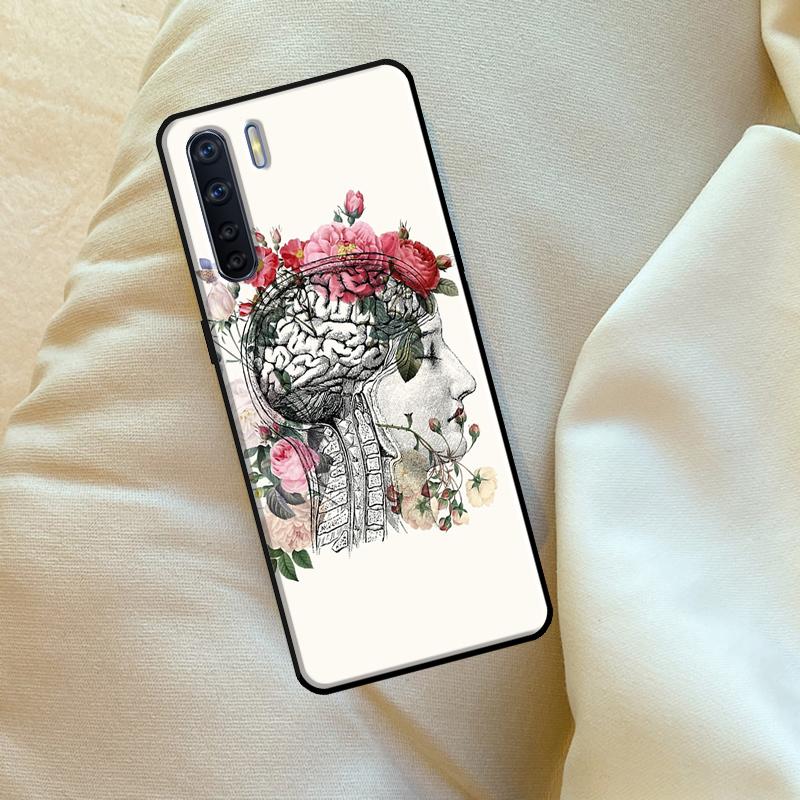 Anatomy Brain Case For Oppo A6 A5 Pro A15 A57 A17 A54 A74 A94 A76 A16 A96 A40 A60 A80 A18 A38 A58 A78 A98