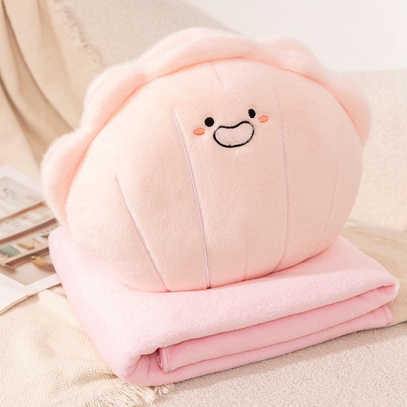 Cartoon Shell Pillow Blanket Plush Toy Shell Doll Office Nap Blanket Girl Soothing Ragdoll