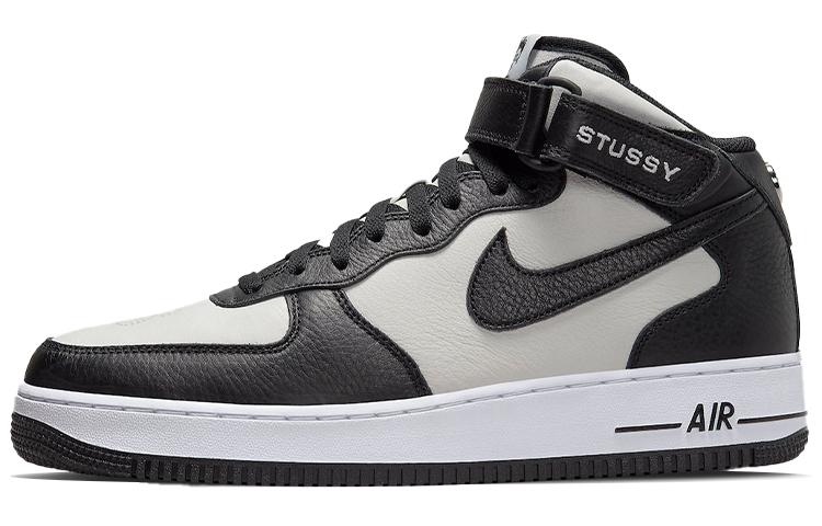 Nike X Stussy Air Force 1 Mid Black White DJ7840-002 37.5