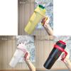 Outdoor Sports Insulated Travel Mug With Handle And Straw For Commuting And Camping