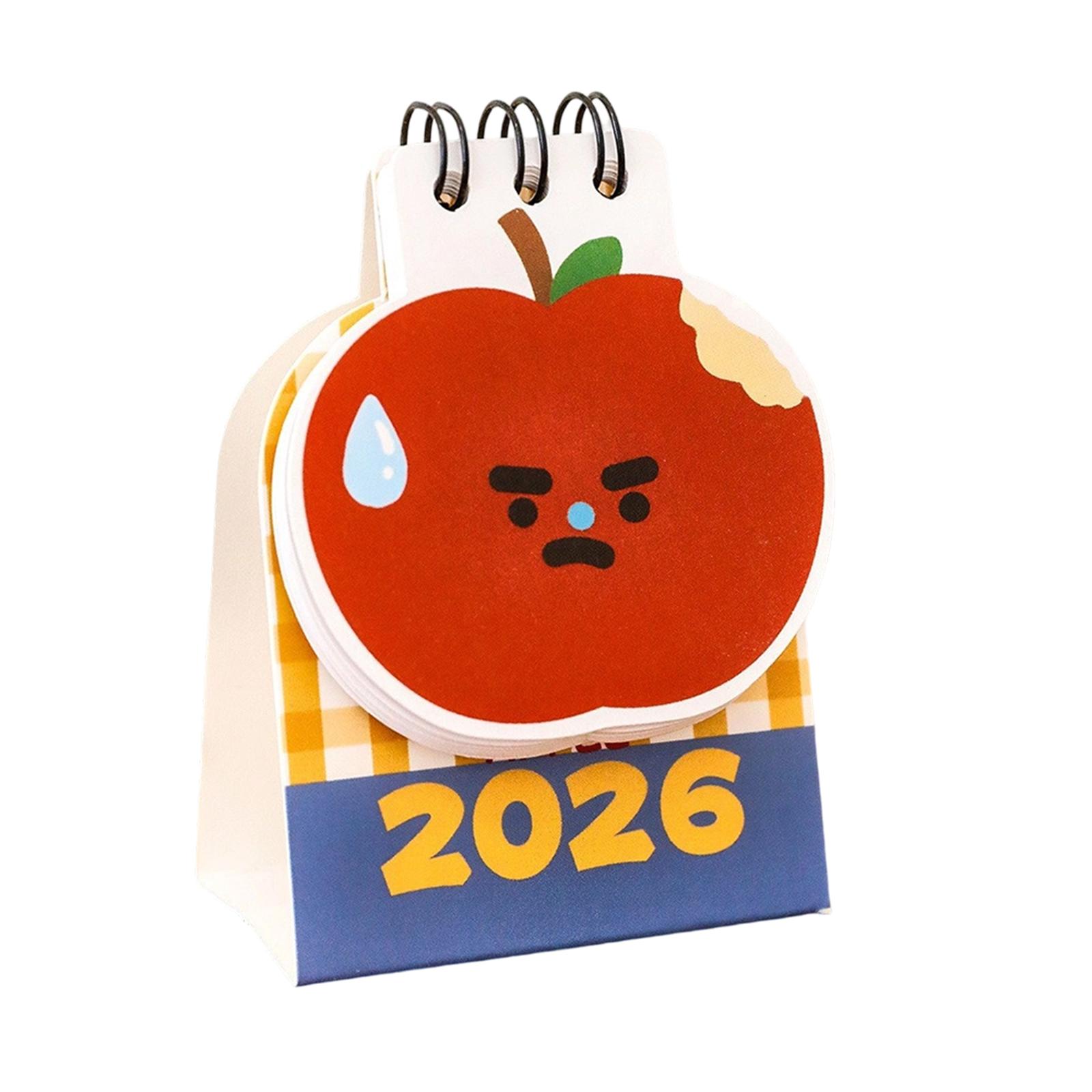 

Настольный календарь 2026, Милый настольный календарь необычной формы, Компактный декоративный календарь для домашнего стола One Size