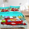 3-teiliges Pororo Pinguin Winterabenteuer Bettwäsche-Set - Festliches Geschenk für Fans, Reisende, Alltagsgebrauch, Geeignet für Schlafzimmer, Gästezimmer, Wohnzimmer