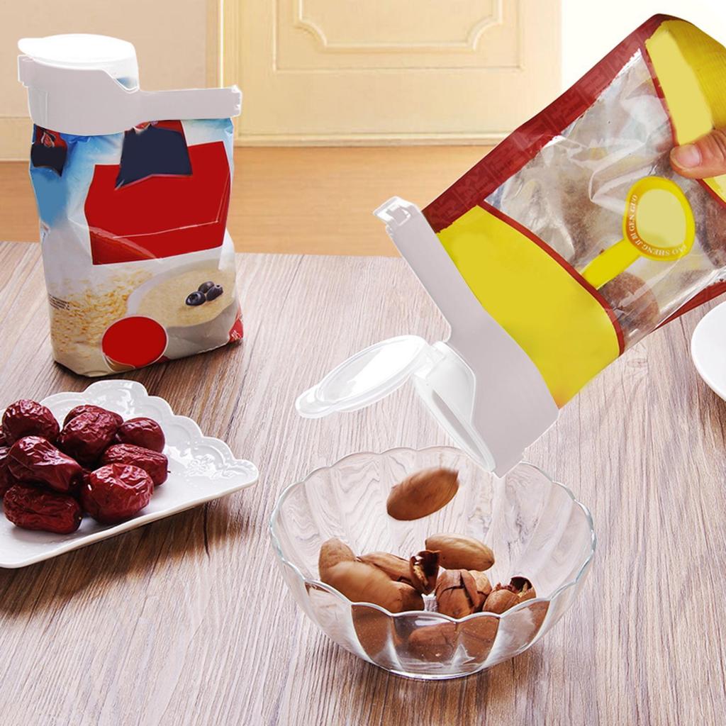 Bag Sealing Clips Food Storage Bag Clips Food Storage Bag Sealing Clips 2in1 Bag Clips For Food Packages Kitchen Gadgets