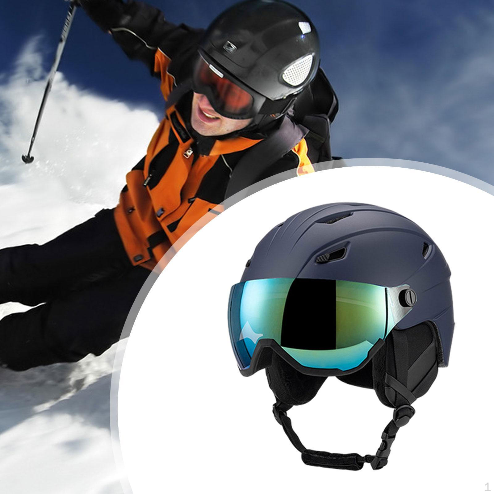 

Headgear for Snow Sports And Skateboarding with Ear Cover Glasses Blue 59 to 61cm
