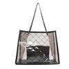 2024 Spring Women's Large PVC Transparent Tote - Casual Shoulder Bag, Summer Trend