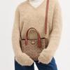 Coach Willow 24 Classic Logo Turnlock Closure Tote Bag Women Tote Bags Brown Caramel C8562-B4XHG