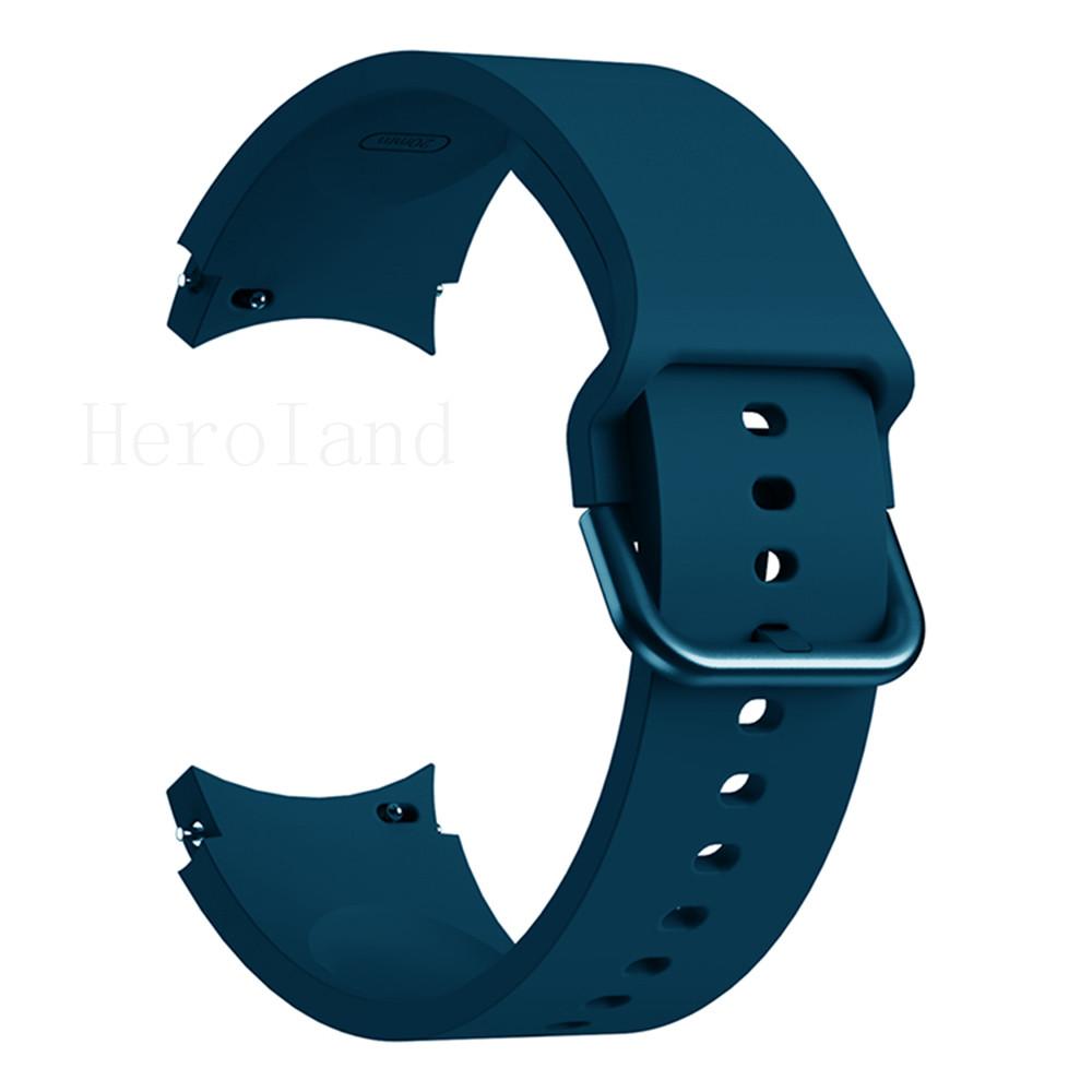 2in1 Strap For Samsung Galaxy Watch FE 6 5 4 40MM Smart Wristband 20mm WatchBand Silicone Bracelet belt Transparent Band&case