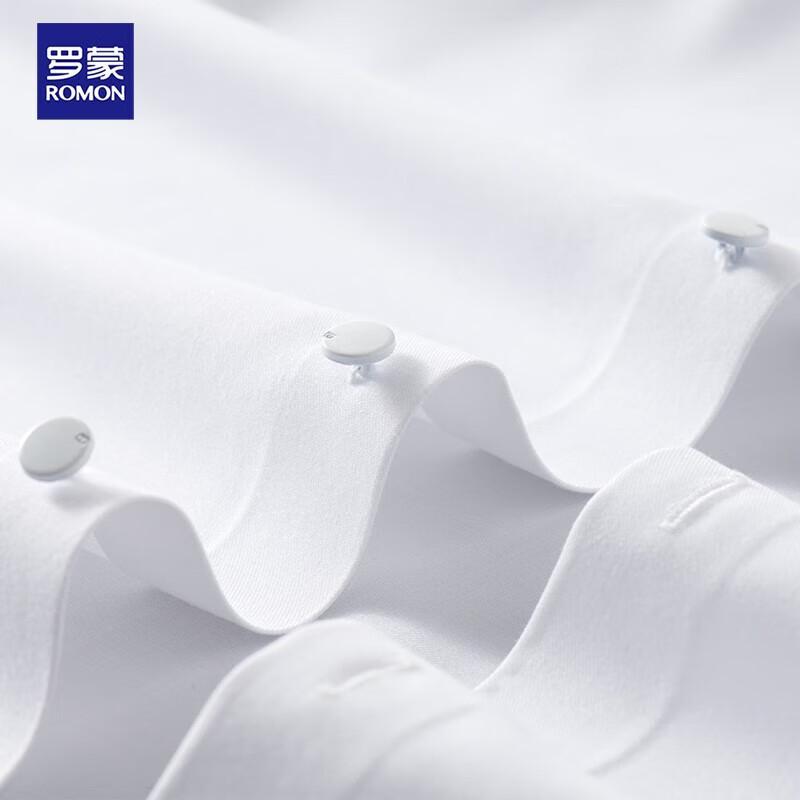 ROMON Men's Non-Iron Ice Silk Long-Sleeve Shirt