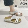 Shoes for Women 2024 High Quality Basic Women's Slippers Brand Crystal Daily Slippers Women Summer Open Toe Flat Women's Sandals