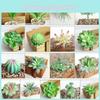 Flower Artificial Succulent Floral Mini Fake Diy Faux Plant Foliage Garden Decor