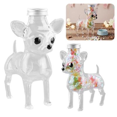 Adorable Pots à Bonbons en Verre en Forme de Chien avec Couvercle Pot Hermétique en Verre sur le Thème du Chien pour Bonbons Biscuits Capsules de Café ou Friandises pour Animaux