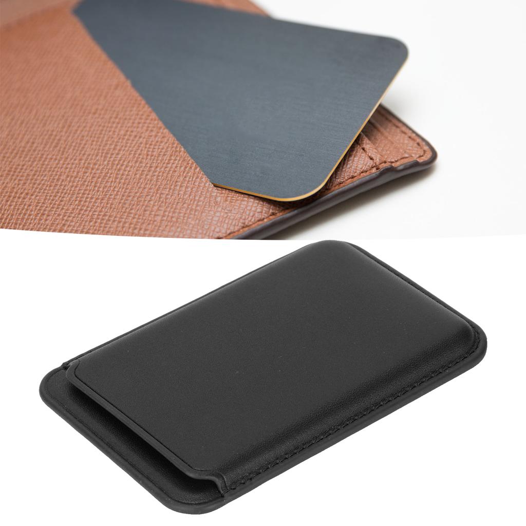 Magnetic Wallet PU Leather Holds Up to 2 Cards Cell Phone Card Holder for Most of Smart Phones