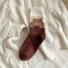 Women's Thick Fluffy Cable Knit Mid-Calf Plush Socks for Cold Weather and Postpartum Comfort