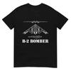Schematické letadlo bombardéru B-2 Vojenský stealth bombardér B2 Tričko