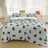 Cute Bow Knot Thickened Coral Fleece Blanket,Warm  Office Nap Blanket, Winter Milk Fleece Blanket, Dormitory Cover Bed Blanket