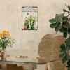 Vintage Metal Wall Art Sign Lose My Mind Find My Soul Rustic Garden Decor 8x12 Inch Floral Tulips Tin Plaque