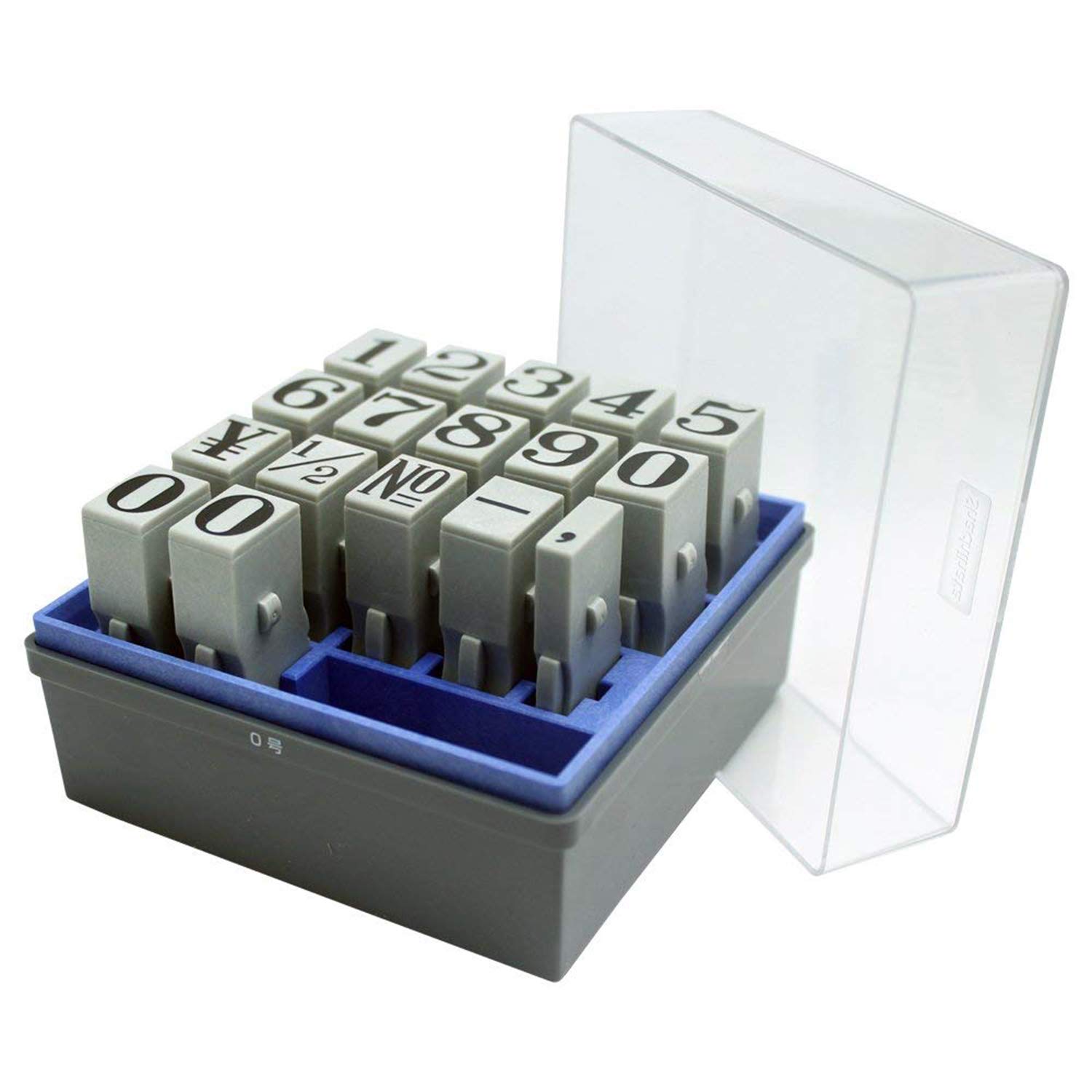 

Shachihata Patterned Rubber Linkable Number Mincho Size x mm Stamp, Set, GRN-0M, Font, 0, 11.9 9.3