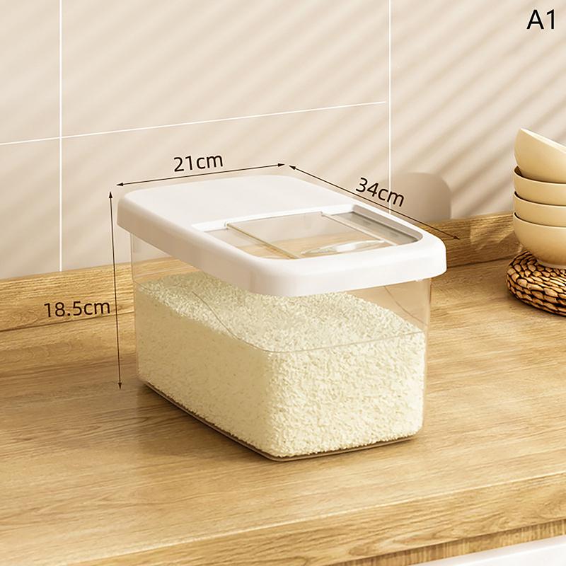 Creative Rice Bucket Tank Moisture-Proof Insect-Proof Sealed Rice Storage Box Cereal Grain Food Container Kitchen Accessories