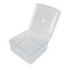 Cosmetic Storage   Box Containers with Hinged Lid Dust Proof Large Capacity Space Saving Clear Plastic Case