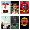 Shotaro Kaneda Akira Cyberpunk City Explosion Katsuhiro Otumo Metal Cinema Garage Custom Plaques Tin Sign Posters
