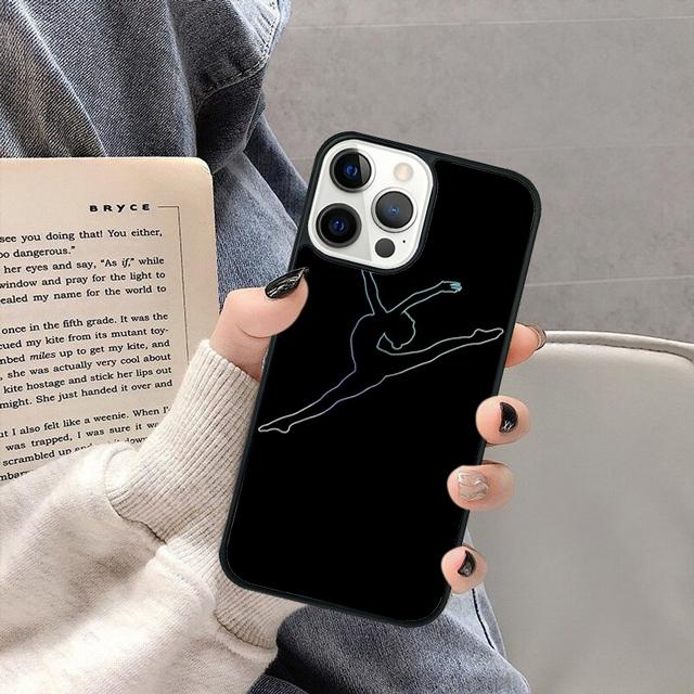 Rainbow Gymnastics Silhouette Phone Case Cover for iPhone 17 Air 16 16e 15 13 14 11 12 Pro Max Plus coque fundas Shell