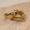 LNCHRAN 304 Stainless Steel Bamboo Hoop Earrings for Women