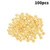 100Pcs Wealth Luck Gold Charms Mini Exquisite Gold Ingots Melon Seeds for DIY Gift Making Feng Shui Home Decor