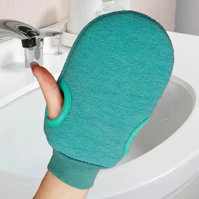 Exfoliating Shower Gloves Deep Clean Dead Skin Gentle Massage Spa Experience for Body Back Cleaning Bath Accessories